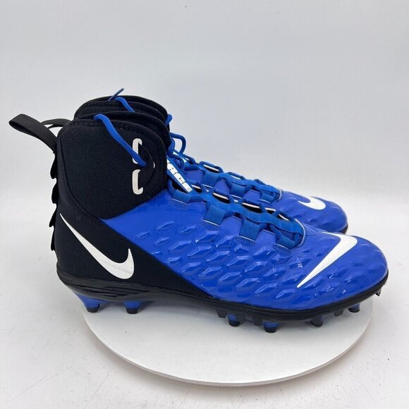 Nike Force Savage Varsity 2 Men Size 15 AQ8155-402 Blue Black Cleats Shoes - Picture 4 of 11